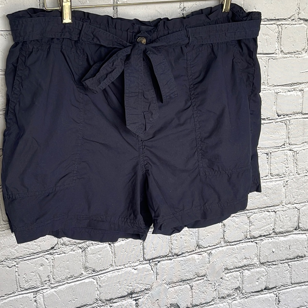 Lou & Grey Womens Cotton Navy Shorts Size L